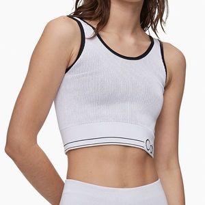 Performance Medium Impact Ribbed Longline Sports Bra